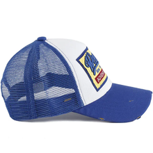 Load image into Gallery viewer, Blue western vintage trucker cap
