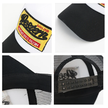 Load image into Gallery viewer, Black western vintage trucker cap
