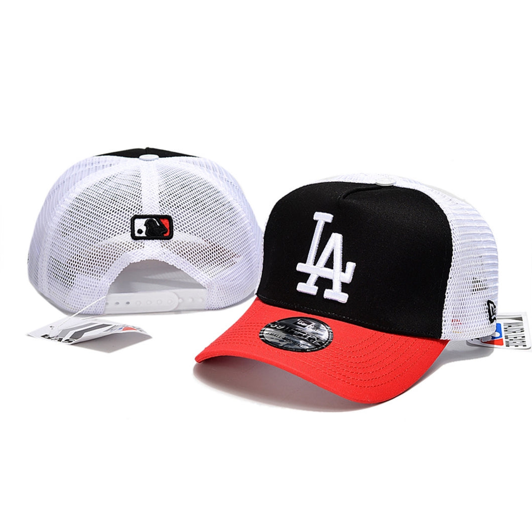 LA Dodgers logo trucker