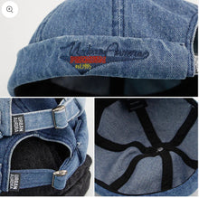 Load image into Gallery viewer, Denim brimless hat
