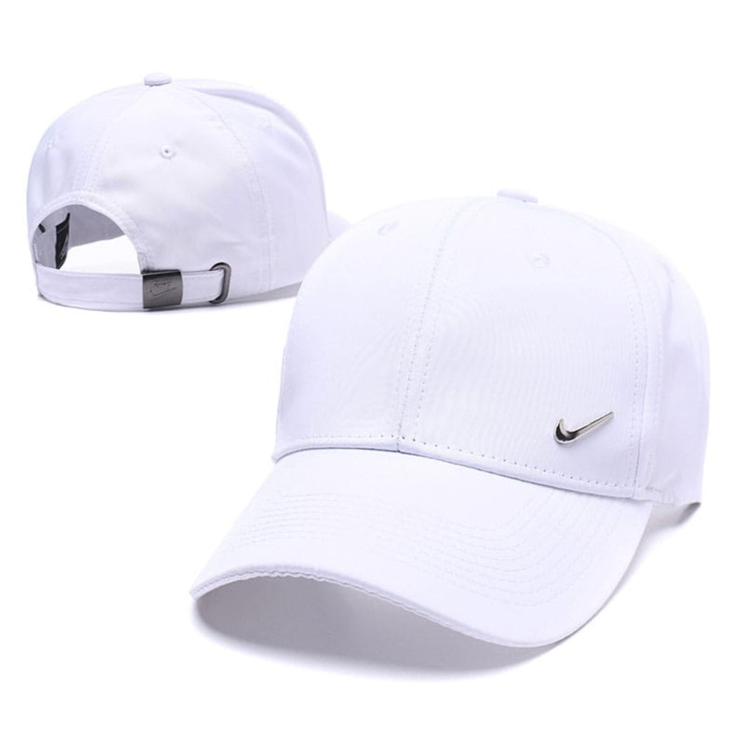 Nike metal swoosh logo cap