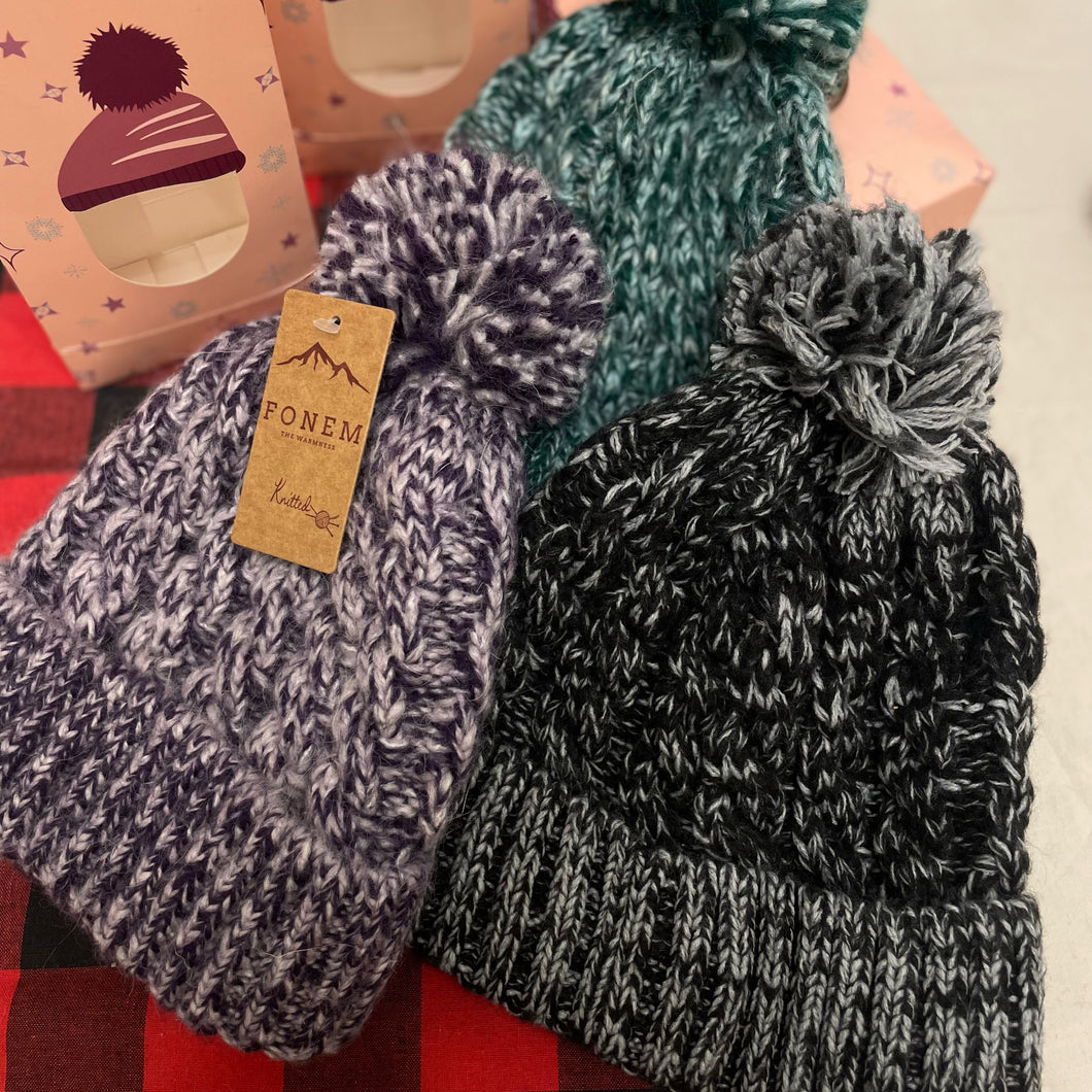 Beanie with a gift bag