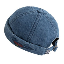 Load image into Gallery viewer, Denim brimless hat
