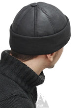 Load image into Gallery viewer, Leather brimless cap
