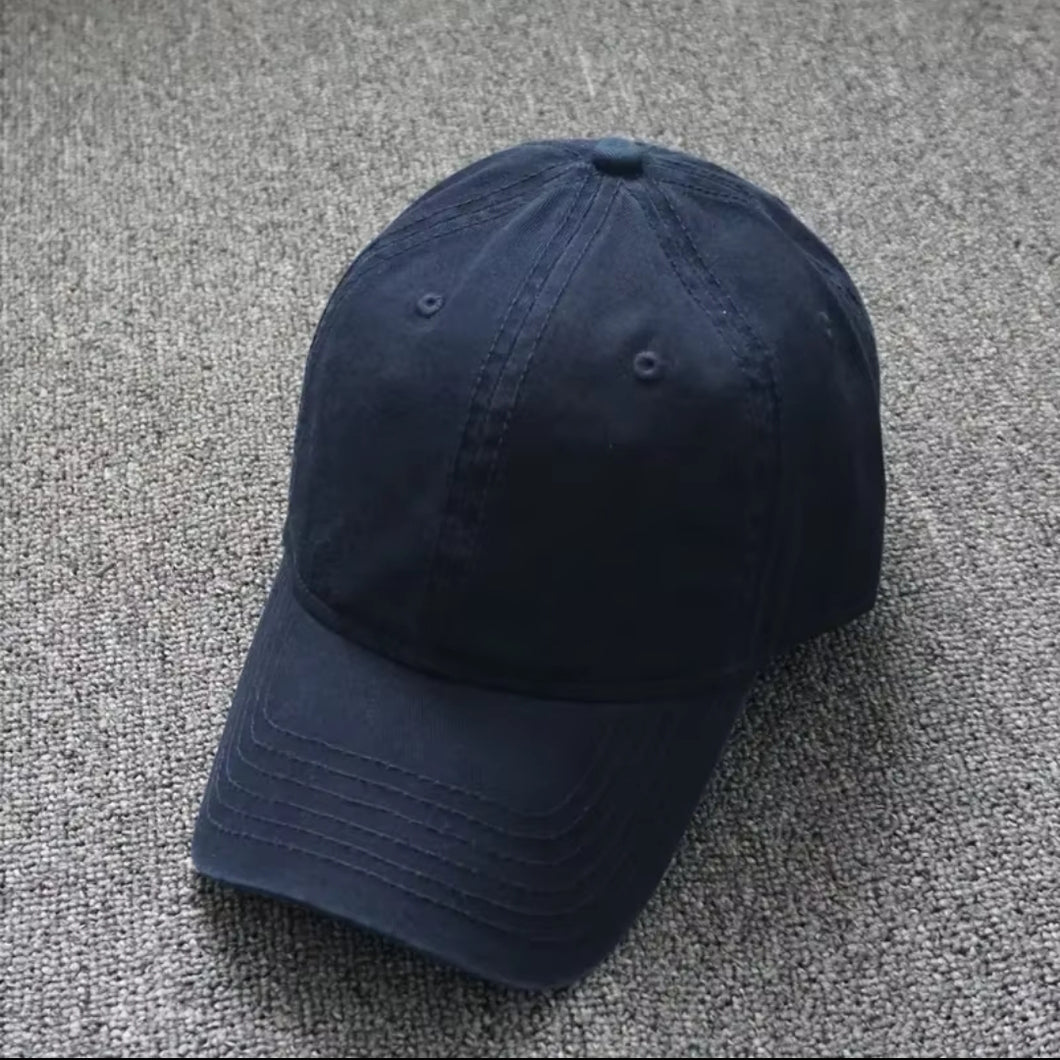 Navy plain baseball cap