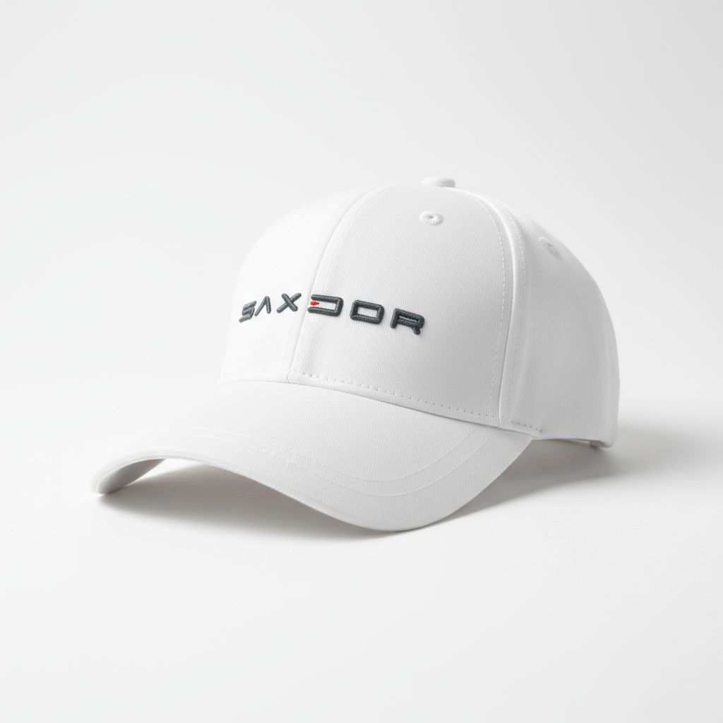 Saxdor White Logo Cap