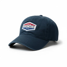 Load image into Gallery viewer, The Heritage Vintage Dad Hat or Vintage Shield Twill Cap
