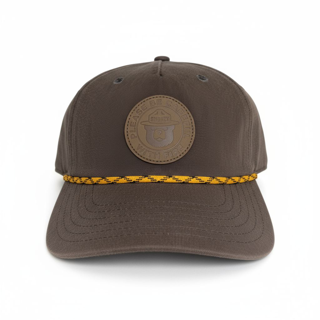 Smokey Bear Ranger Cap – Brown/Yellow Rope