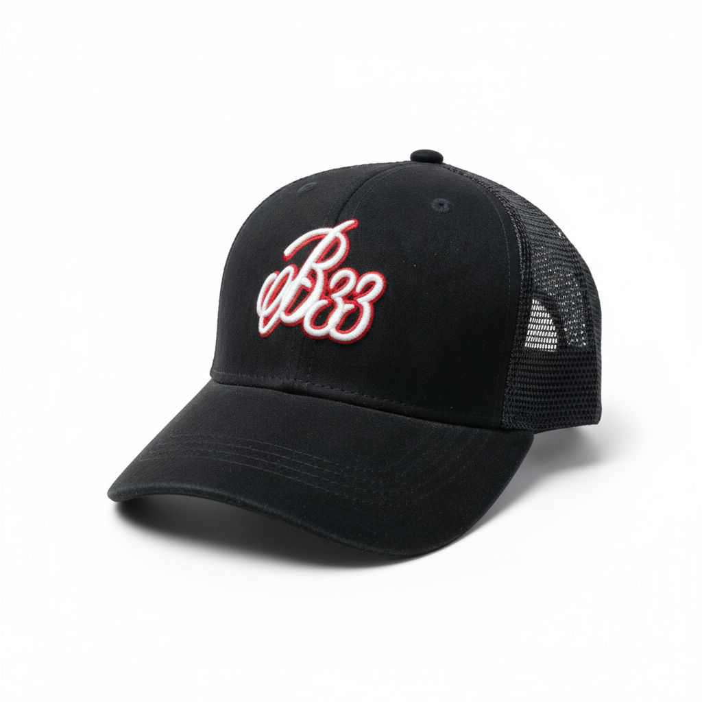 B33 Script Trucker Hat
