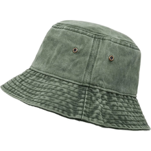 Load image into Gallery viewer, Unisex Washed Cotton Bucket Hat – Vintage Distressed Sun Cap
