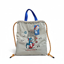 Load image into Gallery viewer, Tom and Jerry™ Original Disney "Perfect Harmony" Drawstring Tote Backpack
