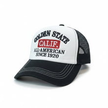 Load image into Gallery viewer, Golden State Calif. All-American Retro Mesh Trucker Hat
