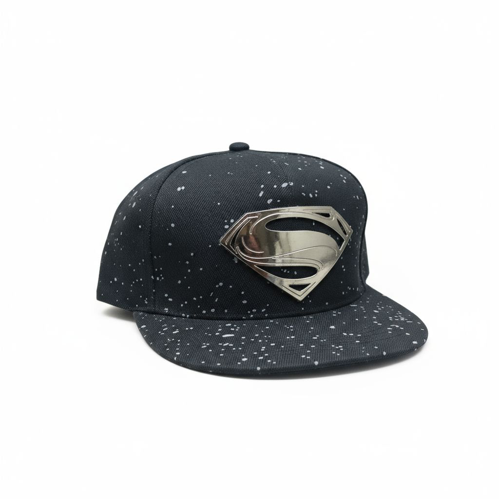 Superman Metal Patch Adjustable Hat