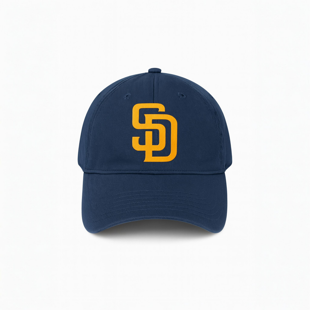 San Diego Padres Navy Cap – Gold SD Logo