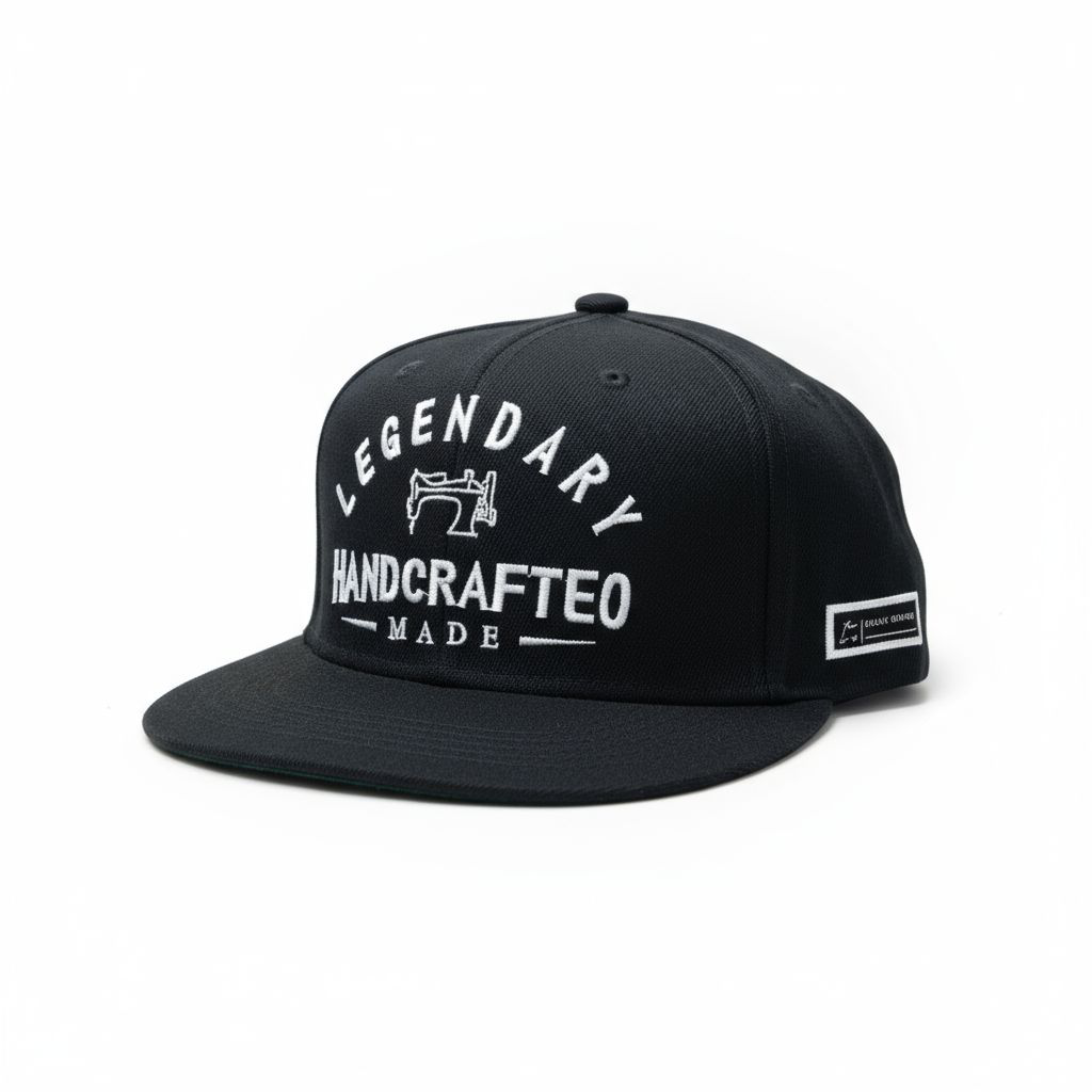 Handcrafted Series: Black Snapback