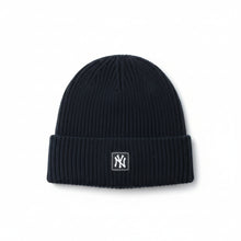 Load image into Gallery viewer, NY Yankees Square Patch Rib-Knit Beanie
