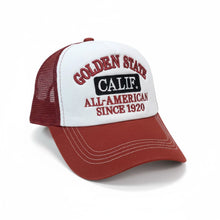 Load image into Gallery viewer, Golden State Calif. All-American Retro Mesh Trucker Hat
