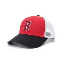 Load image into Gallery viewer, Boston Red Sox Inspired Two-Tone Mesh Trucker Hat
