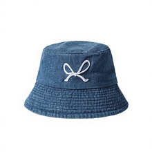 Load image into Gallery viewer, The Coquette Denim Bucket Hat
