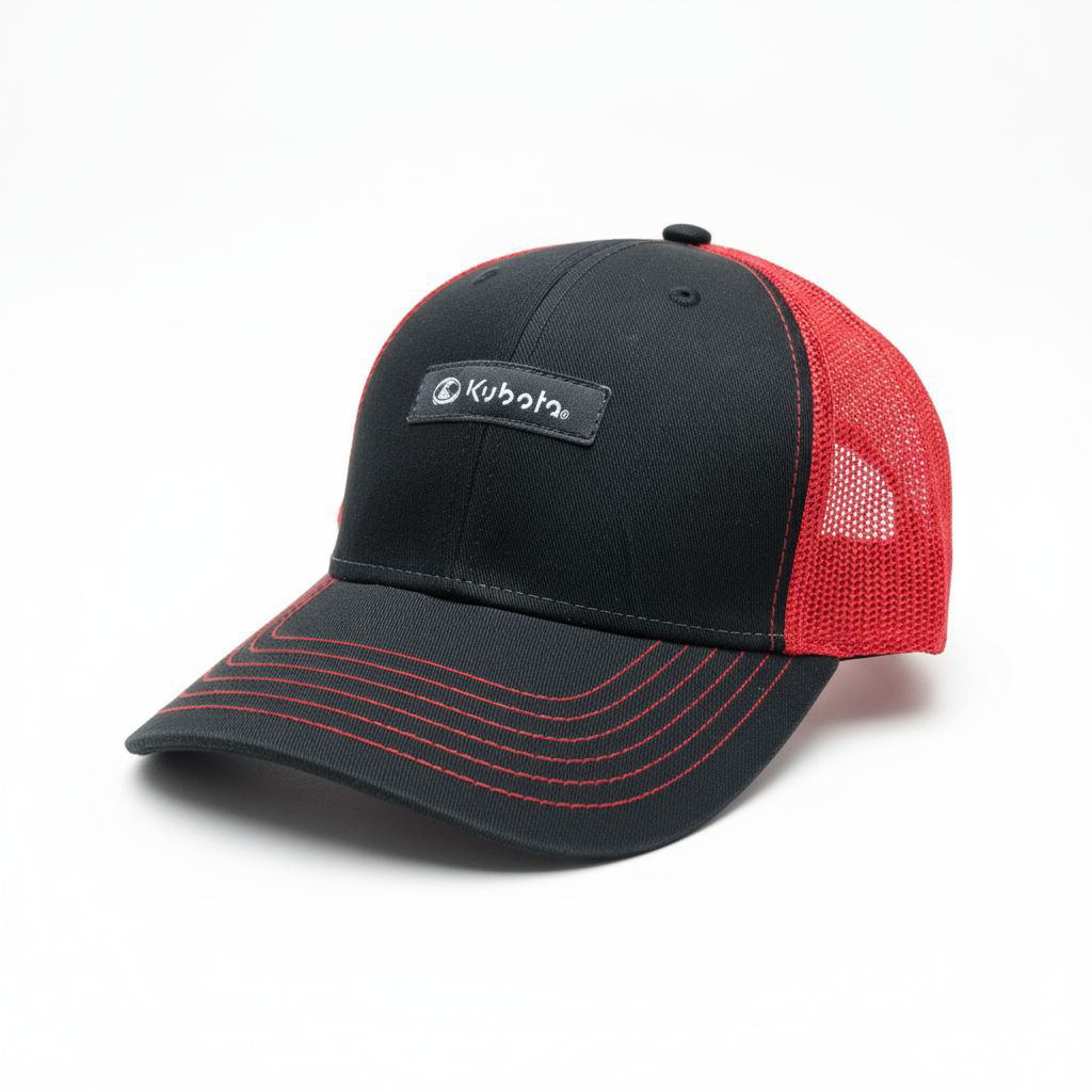 Kubota Black & Red Trucker Hat