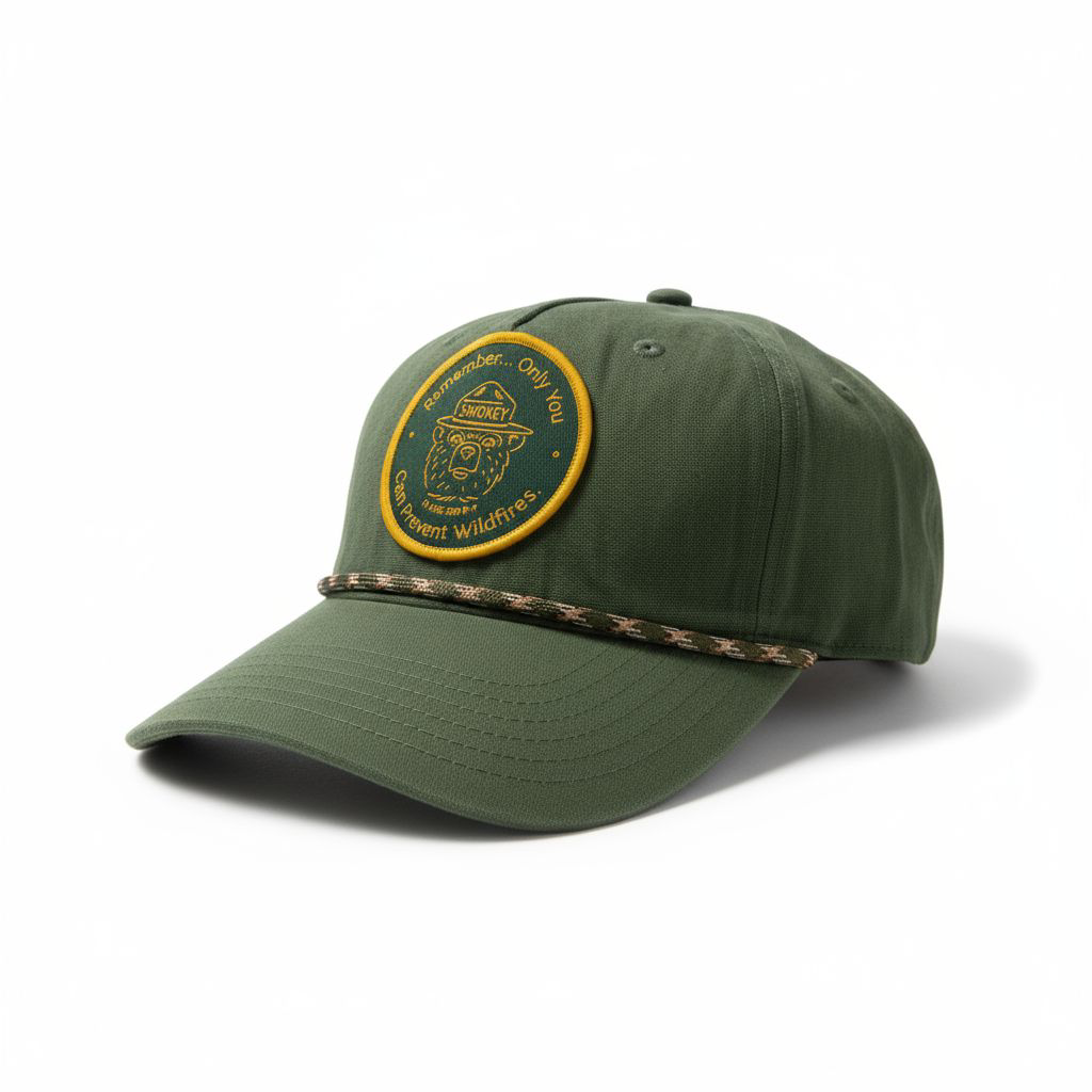 Smokey Bear Forest Green Cap – Prevent Wildfires Edition