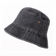Load image into Gallery viewer, Unisex Washed Cotton Bucket Hat – Vintage Distressed Sun Cap
