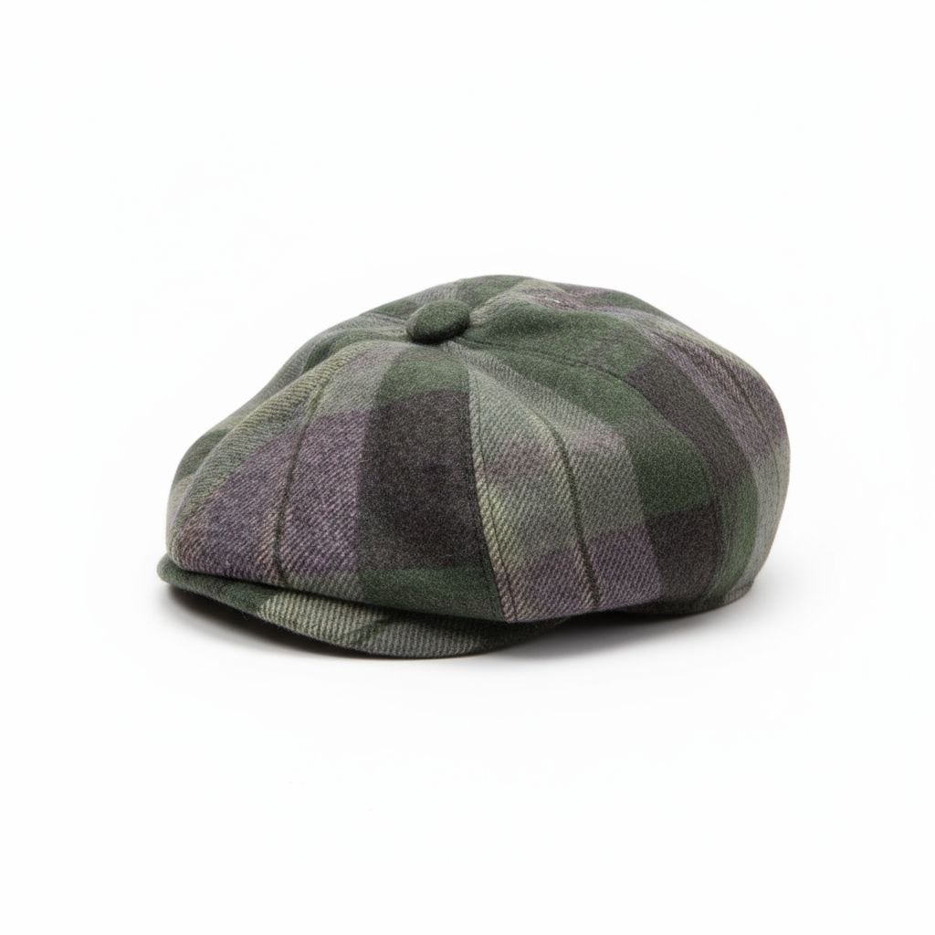 Vintage Style Green Cap