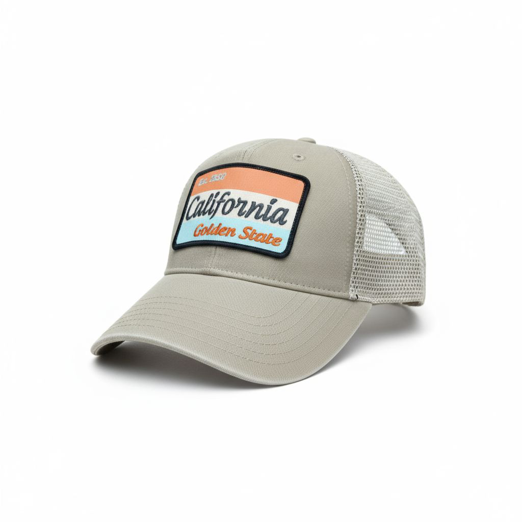 California Golden State Trucker Cap – Beige