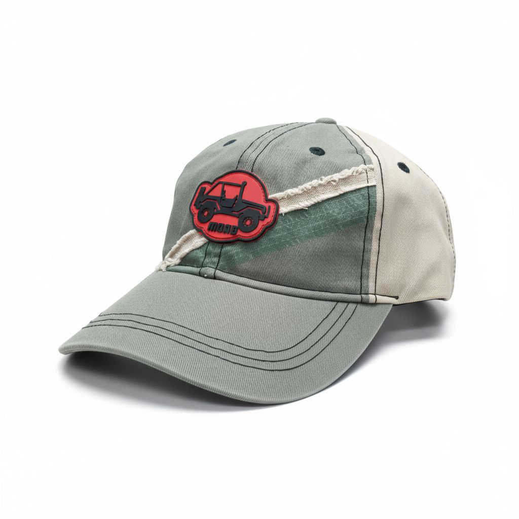 Moke Jeep Patch Cap – Army Green & Beige