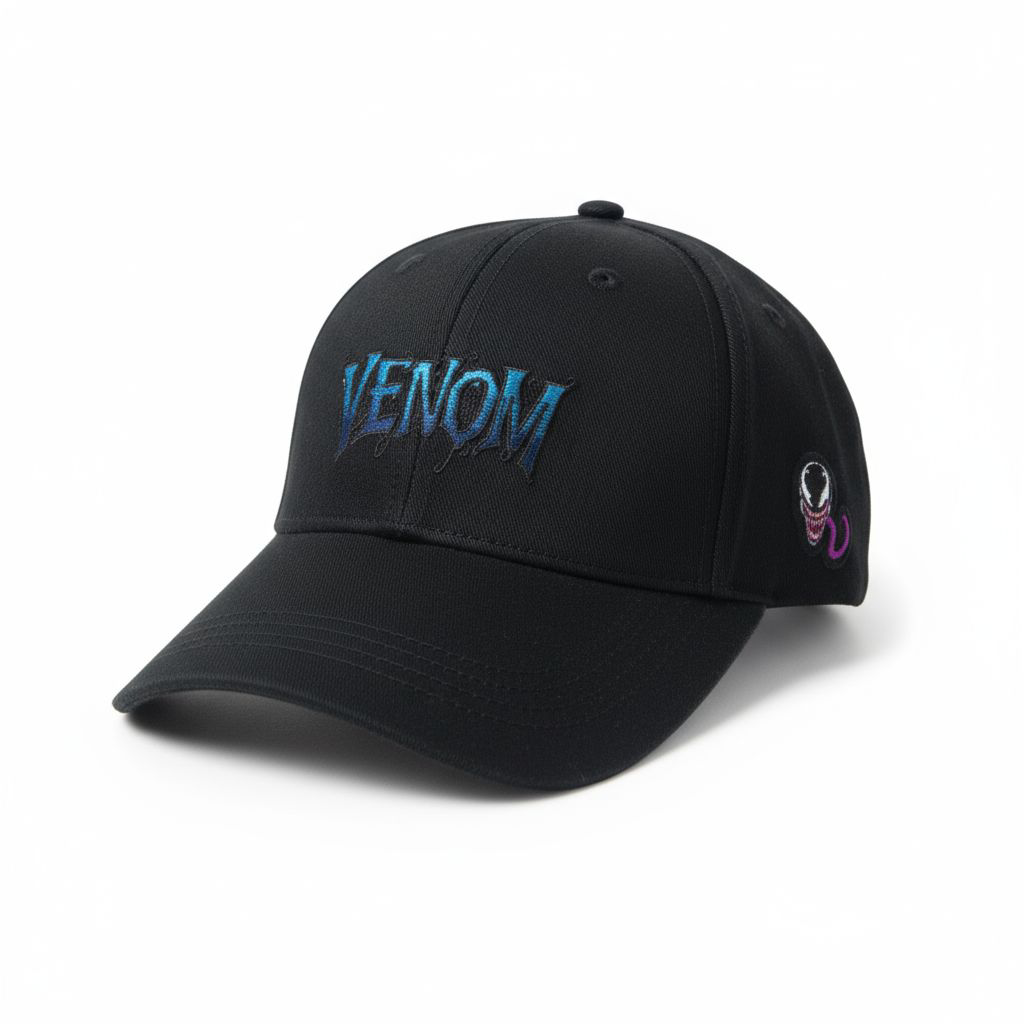 Marvel Venom Black Cap – Embroidered Logo