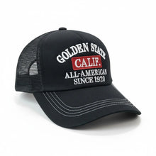 Load image into Gallery viewer, Golden State Calif. All-American Retro Mesh Trucker Hat
